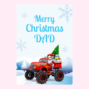 Merry Christams Dad - Monster Truck