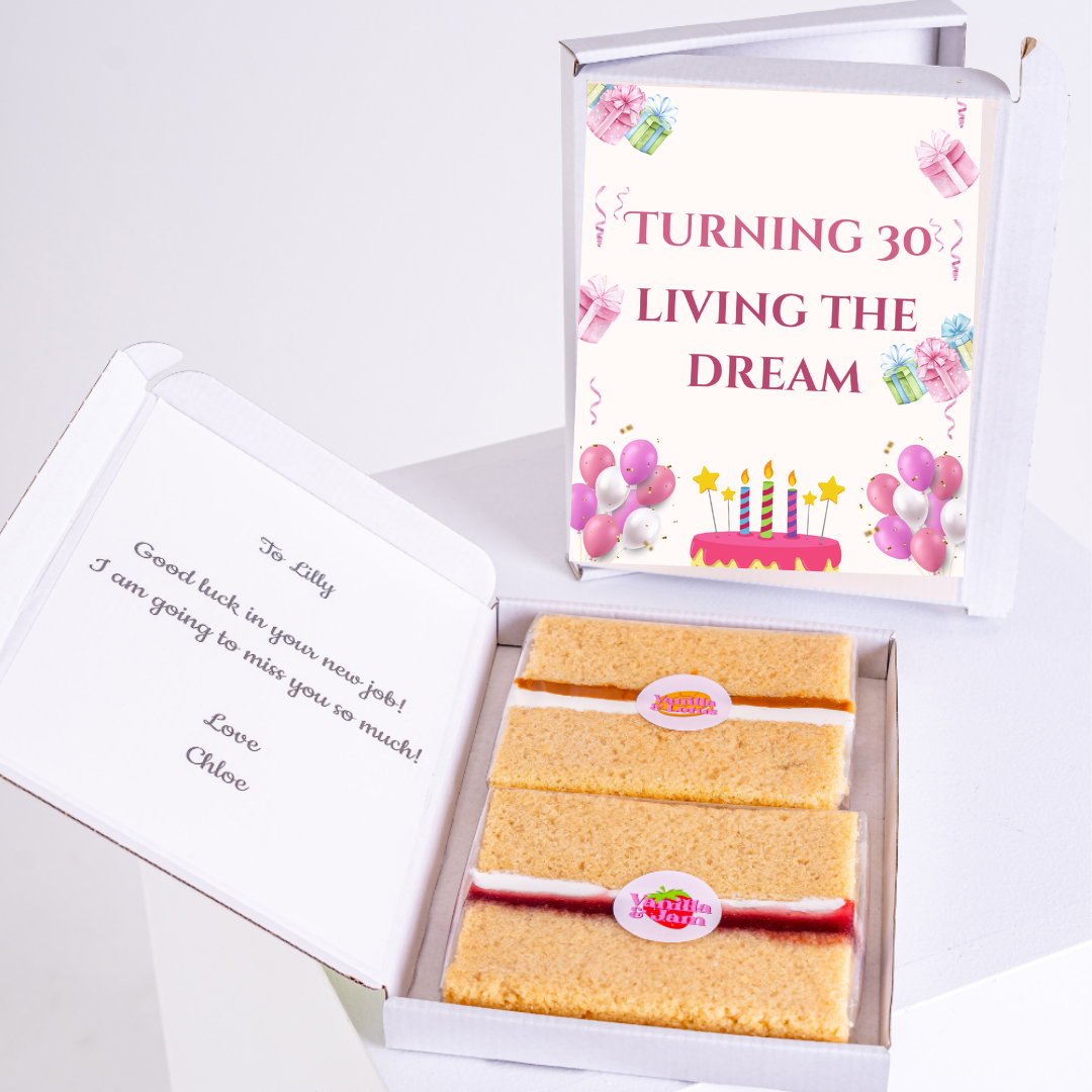 30th birthday cake gift box for Lilly