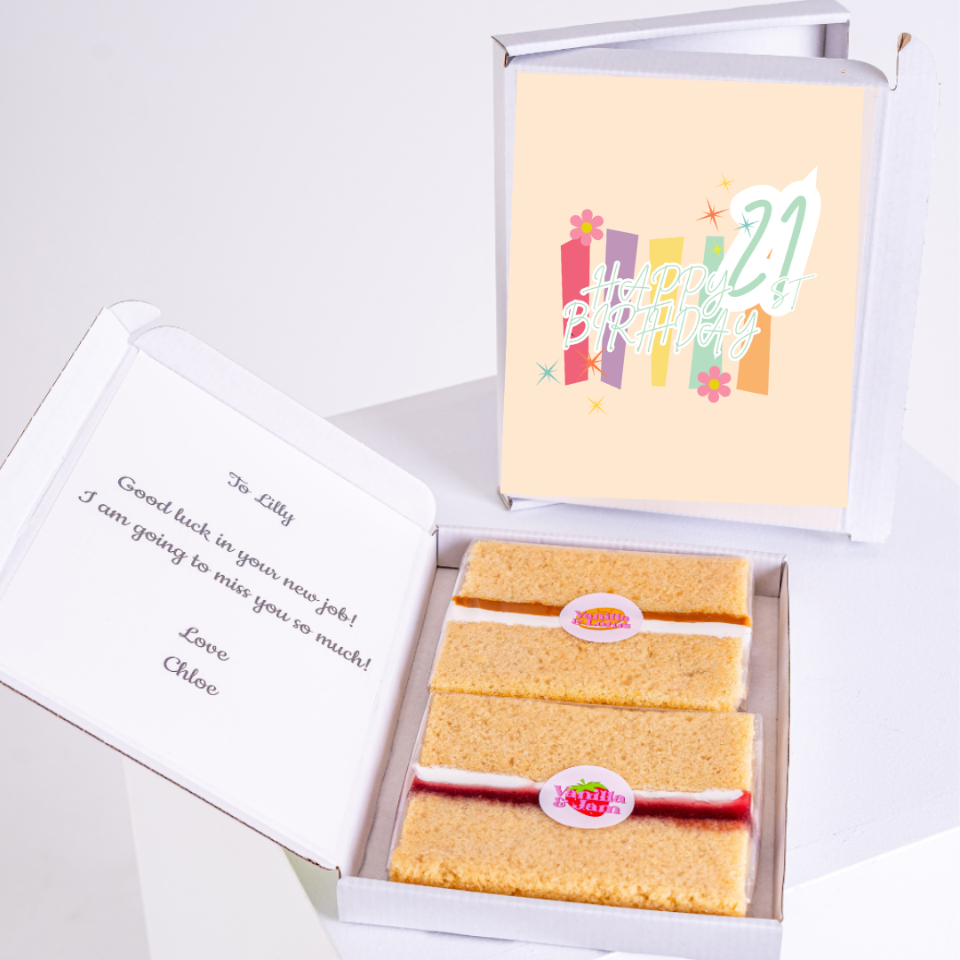 Birthday cake and card gift for Lilly