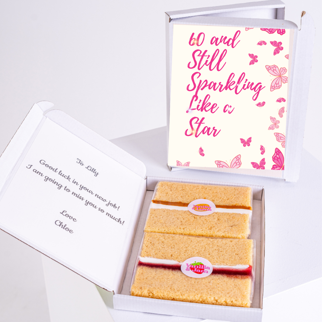 60th birthday cake gift set, Still Sparkling Like a Star