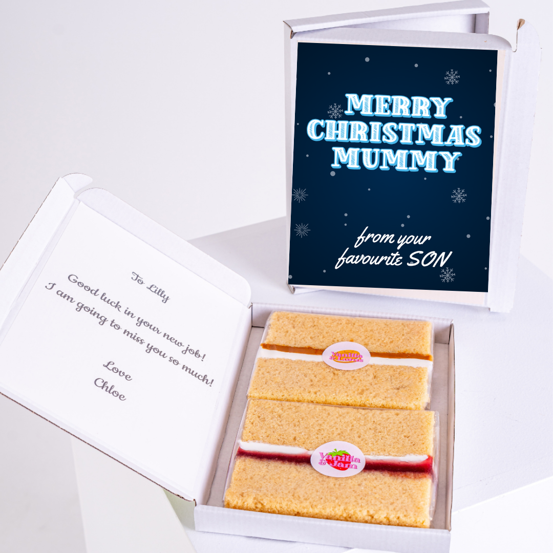 Christmas cake gift for Mummy with personal message