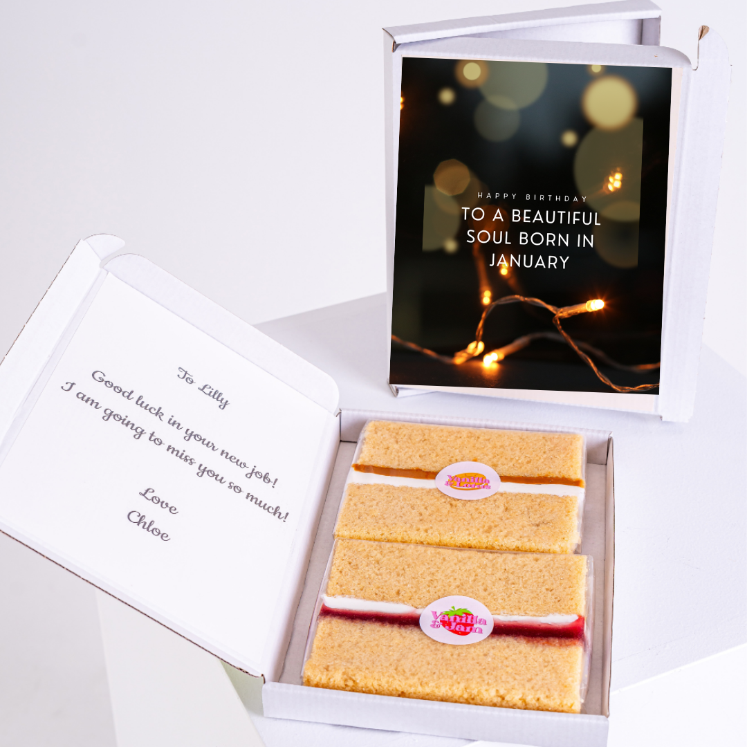 Birthday cake gift for Lilly, January birthday