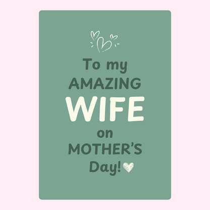 Mother's Day card for wife