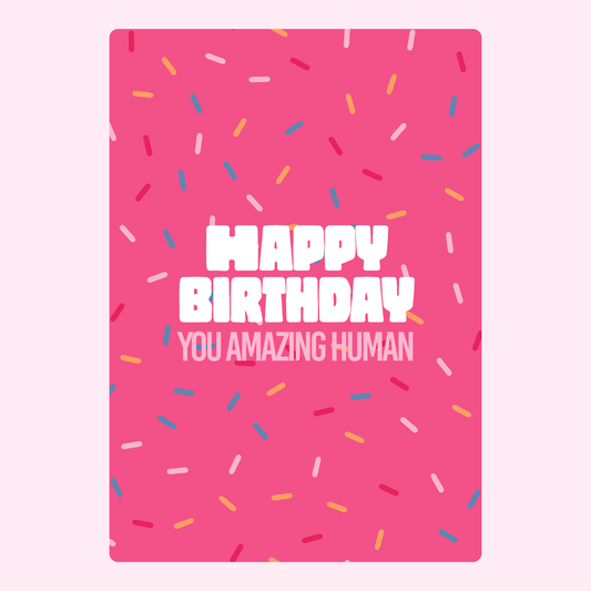 Bold birthday sprinkle design