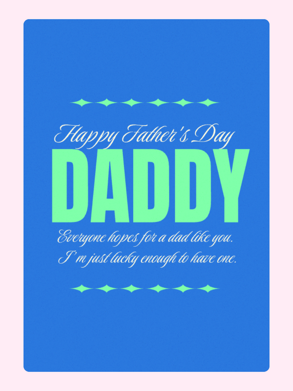 Happy Father's Day letterbox cake card with freshly baked cake slices