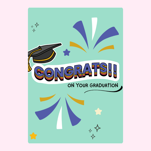 Graduation congrats card with mortarboard - 6_a0902032
