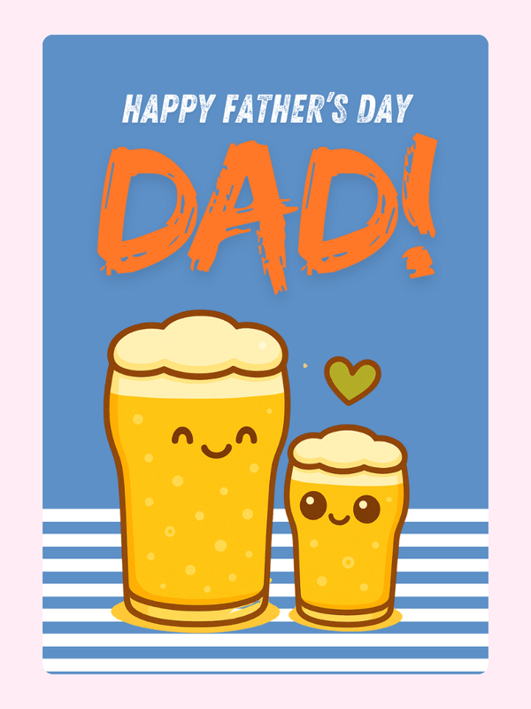 Father's Day card with cartoon beer glasses - 6_ba67c02d