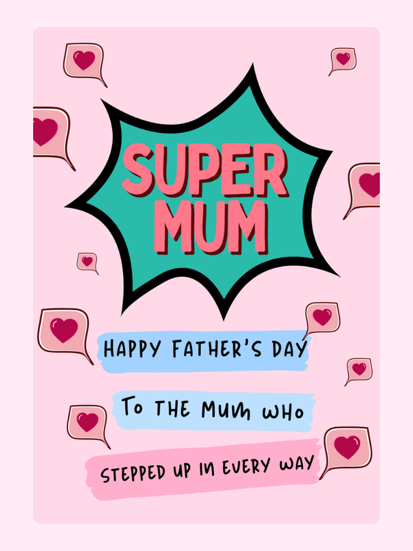 Super Mum Cake Card