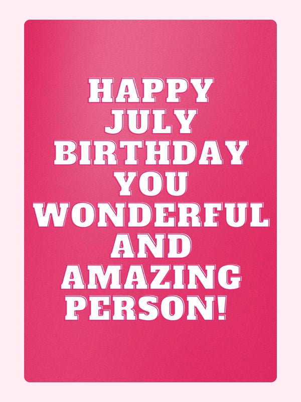 Wonderful And Amazing Cake Card, birthday