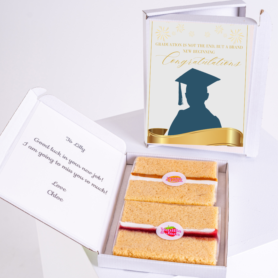 Graduation cake gift box for Lilly - Congratulations!