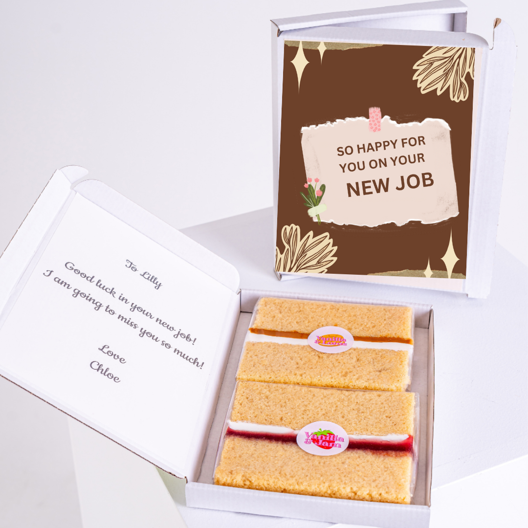 Farewell cake gift for Lilly, new job congratulations