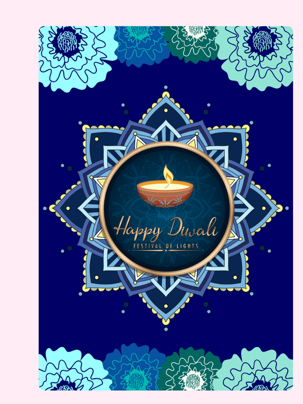 Festival of Lights Cake Card