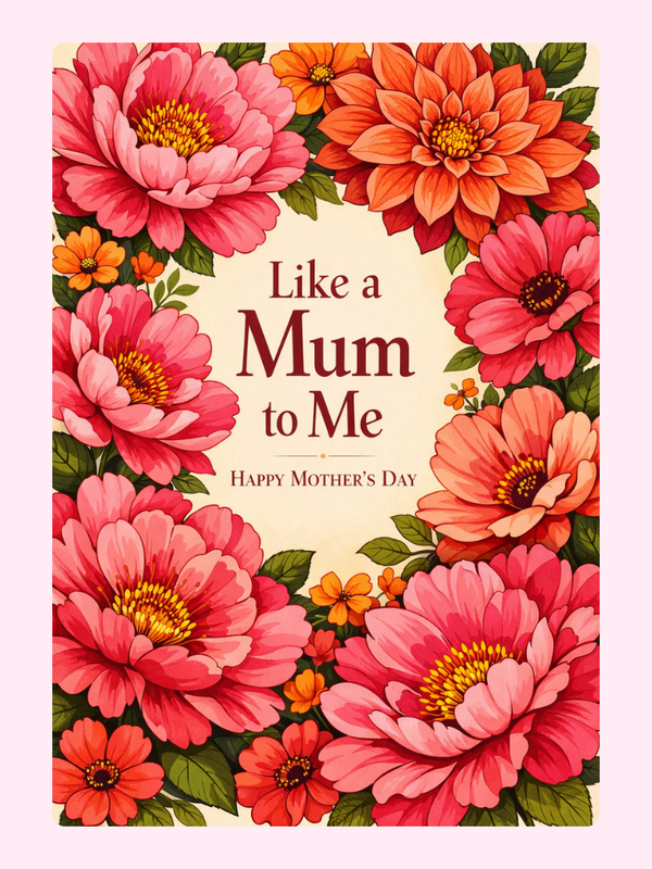 Like A Mum To Me Cake Card