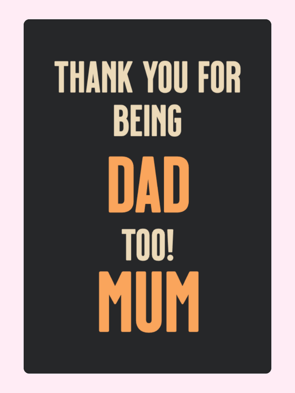 Dad & Mum thank you card, image 7