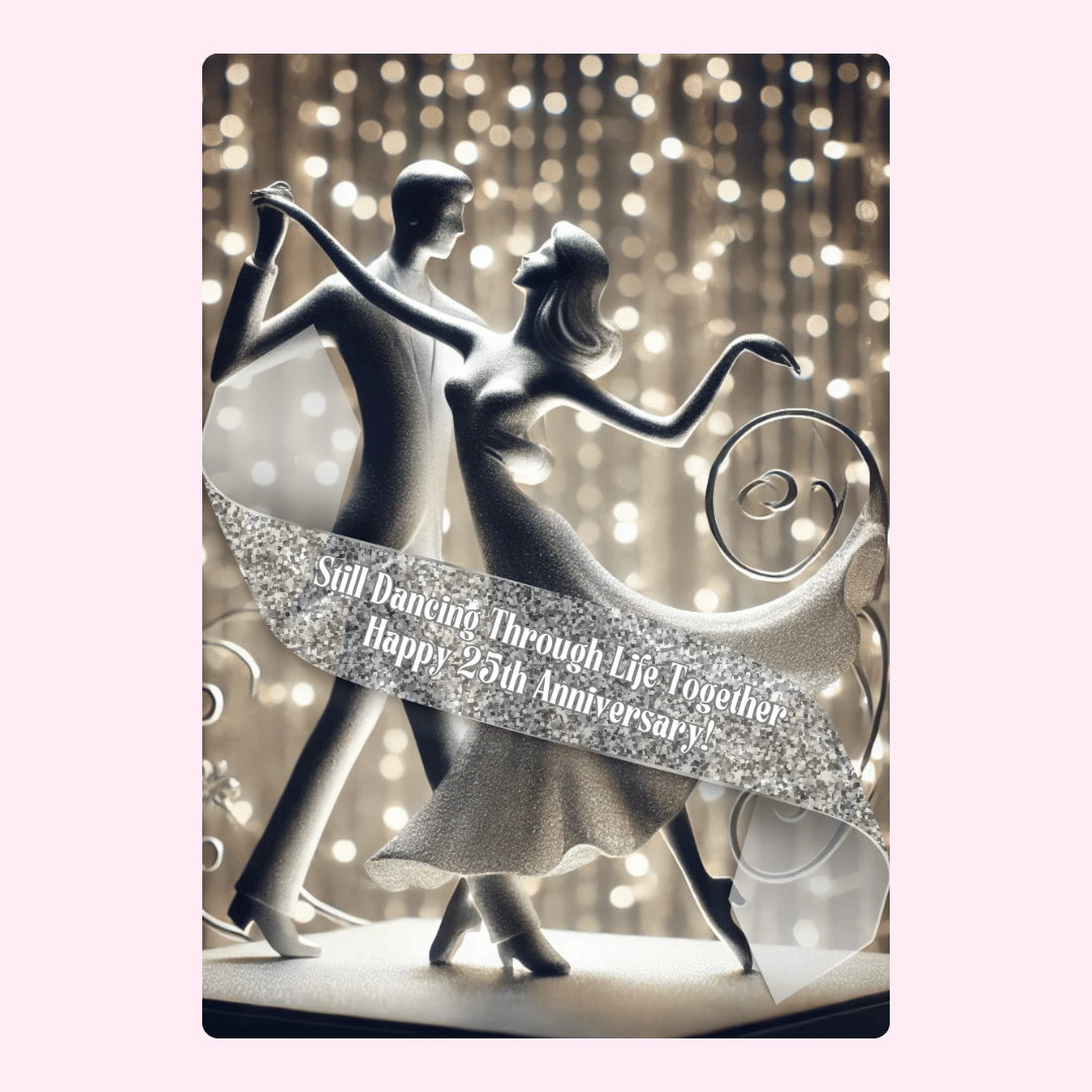 25th Anniversary Dancing Couple