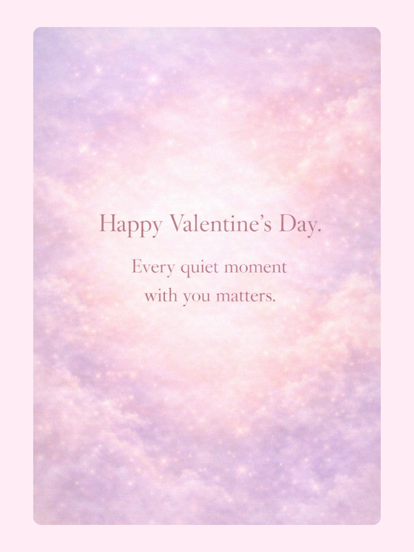 Every Quiet Moment With You Cake Card, Valentine's Day