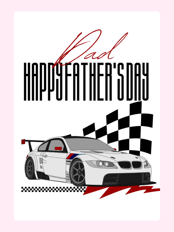 Super Car Cake Card, Father's Day