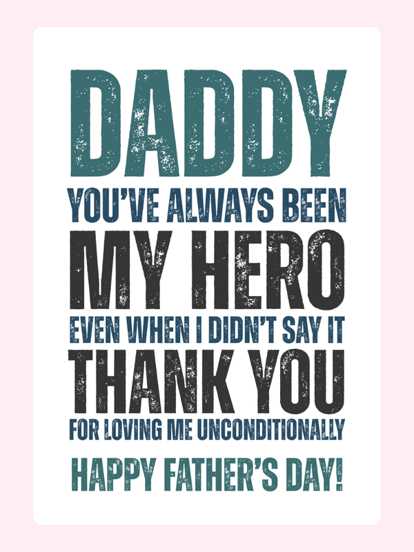 Daddy, My Hero