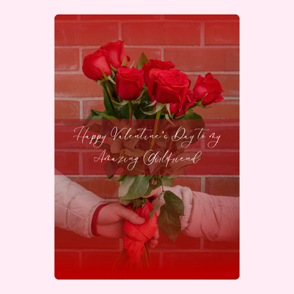 Valentine's Day roses for girlfriend