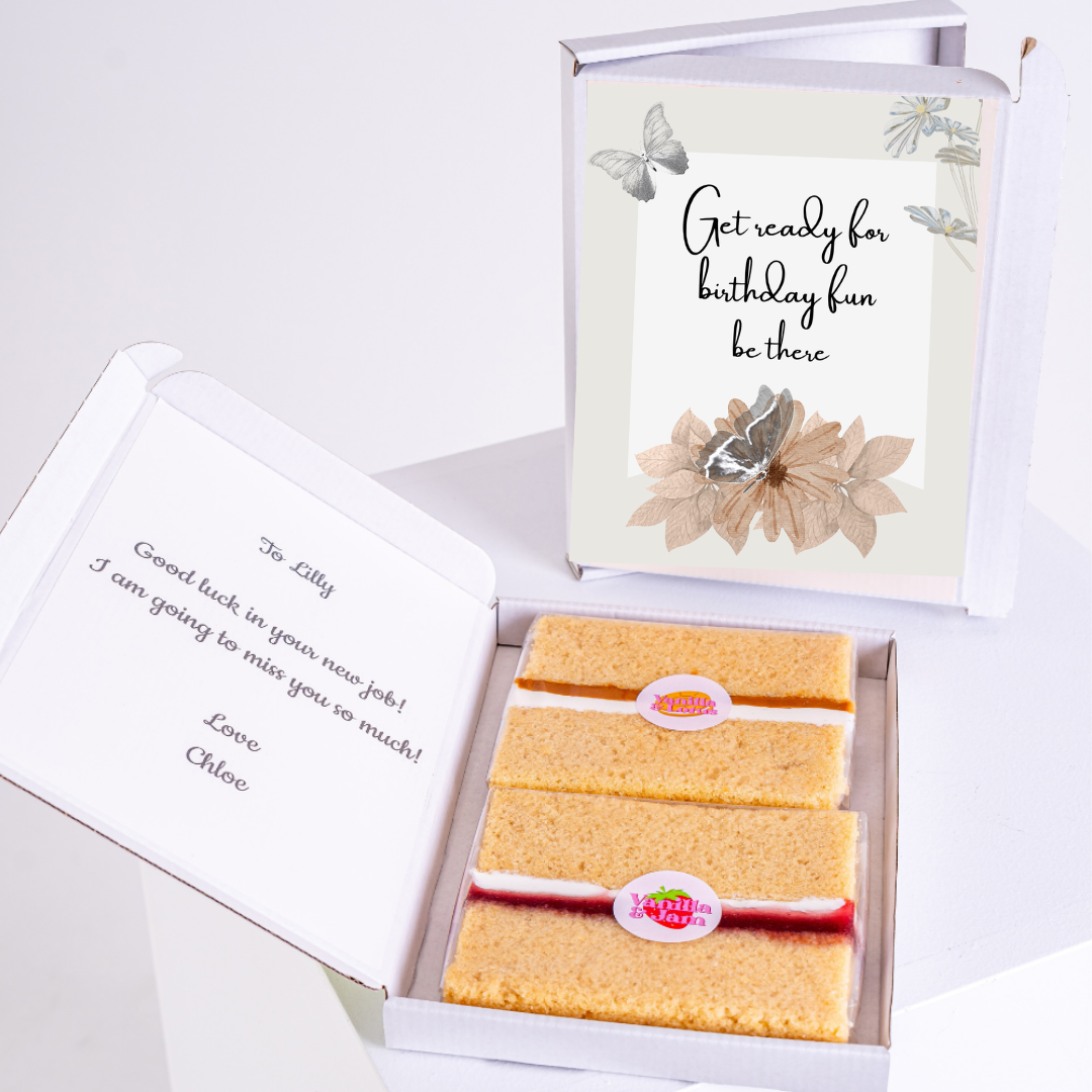 Birthday cake gift box for Lilly