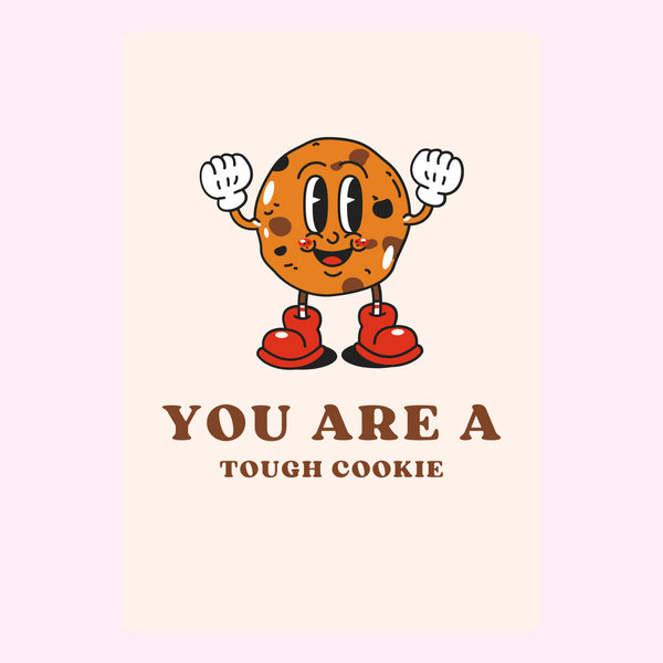 Tough Cookie Cake Card cake card
