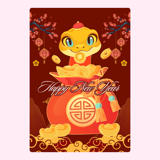 Happy New Year Snake with Coins - 7_bdd91ac4