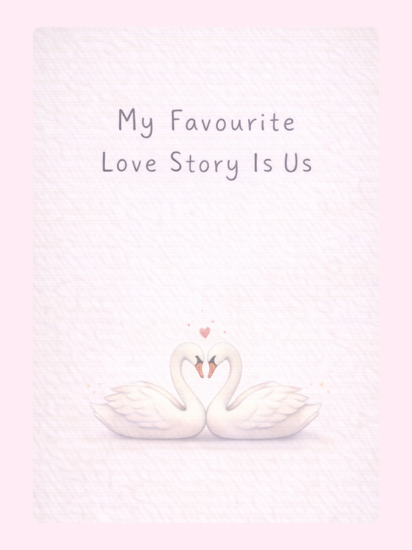 My Favourite Love Story Is Us Anniversary Cake Card, for a wife