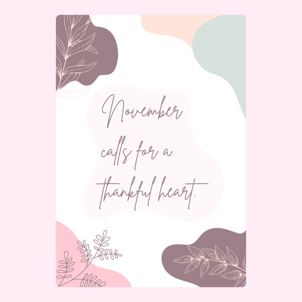 Calls For A Thankful Heart