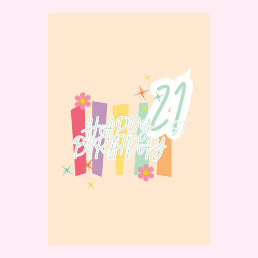 21st Birthday Card