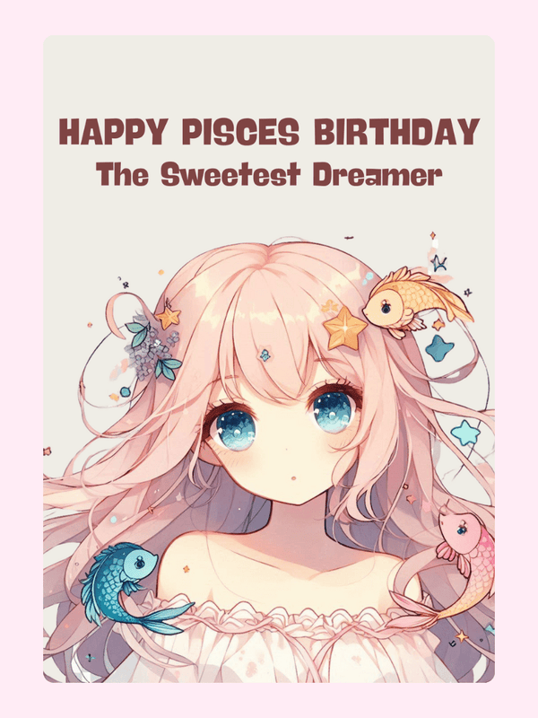 The Sweetest Dreamer Cake Card, birthday