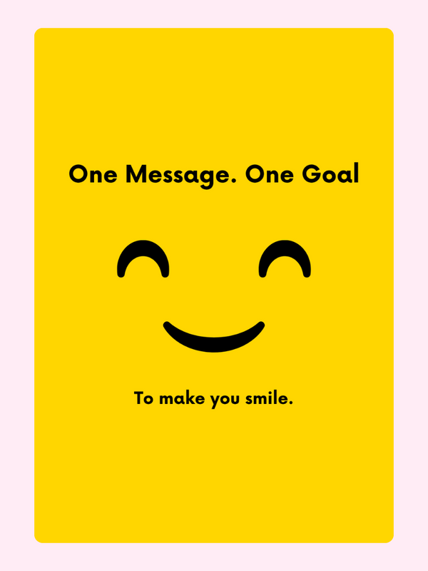 To Make You Smile letterbox cake card with freshly baked cake slices