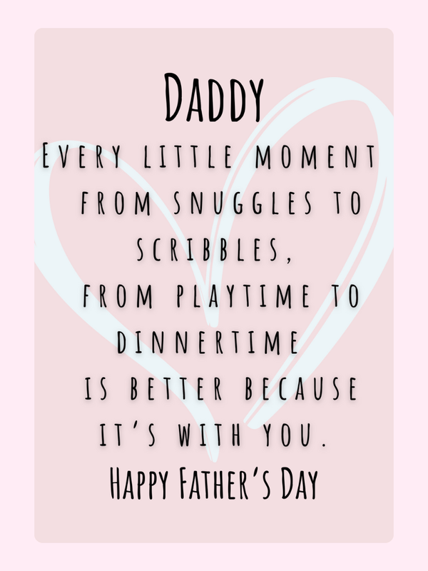 Happy Father's Day card for Daddy