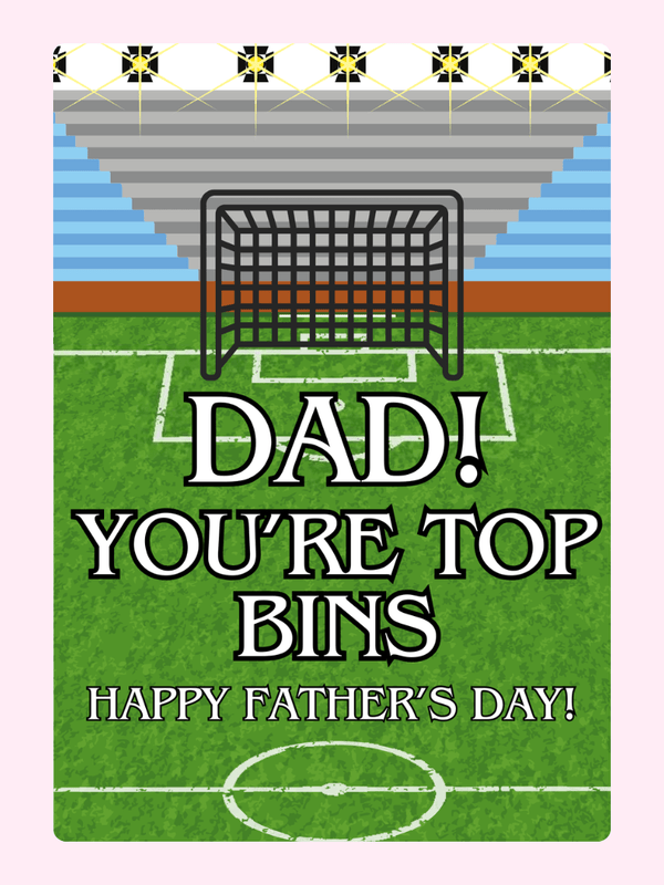 You're Top Bins Cake Card, Father's Day