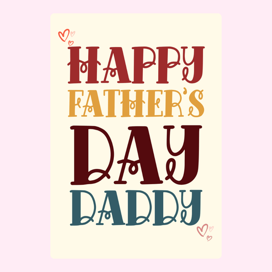 Father's Day card for Daddy