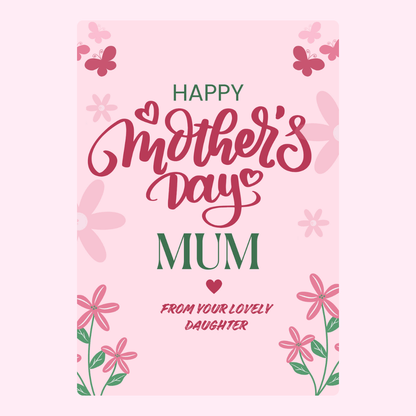 Mother's Day card for Mum from Daughter