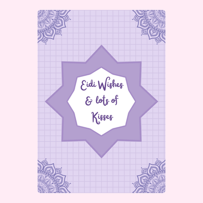 Eidi Wishes card with mandala design