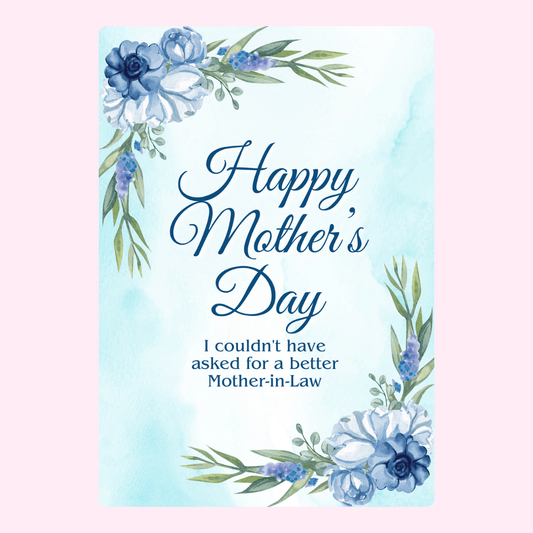 Happy Mother's Day card for Mother-in-Law with floral design