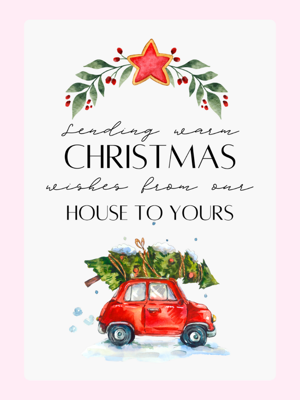 From Our House To Yours Cake Card, thinking of you