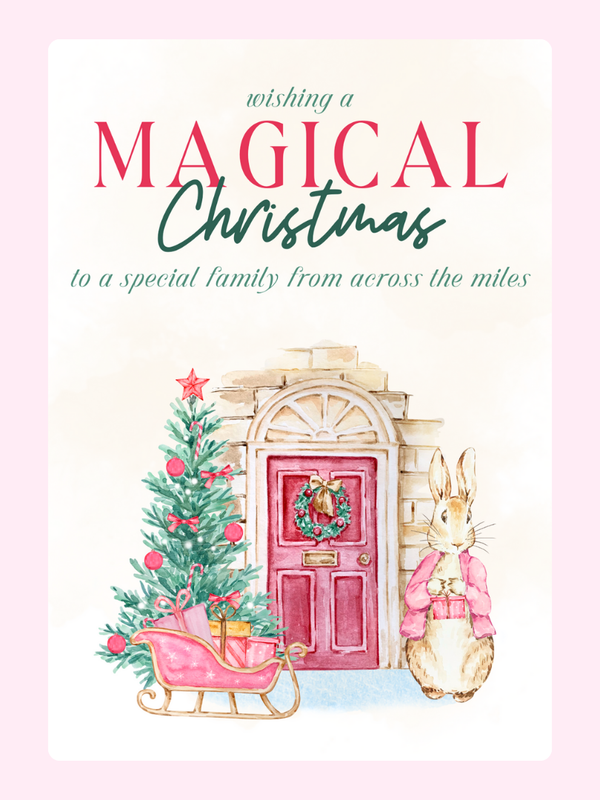 Magical Christmas Across The Miles Cake Card