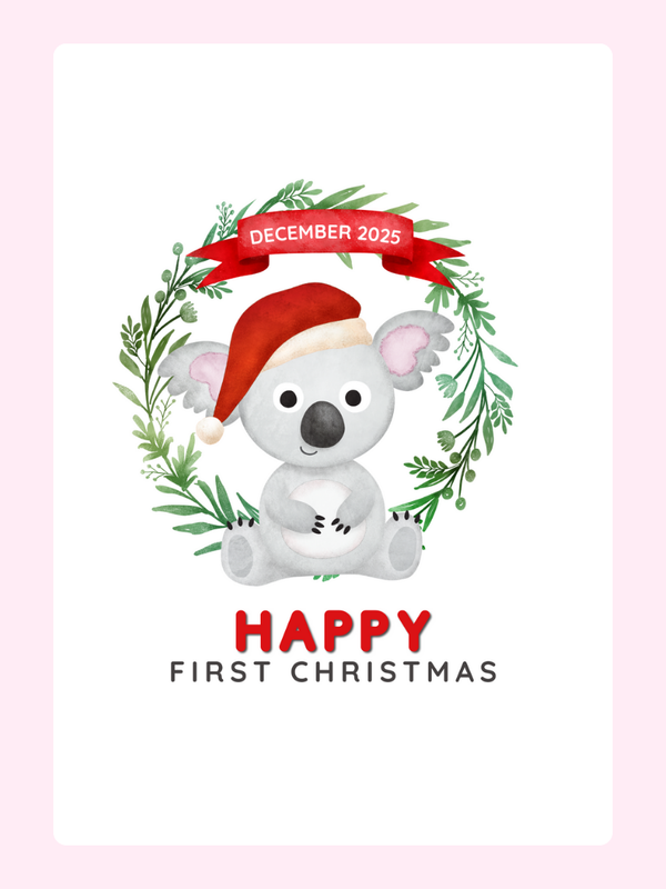 Koala Cake Card, Christmas