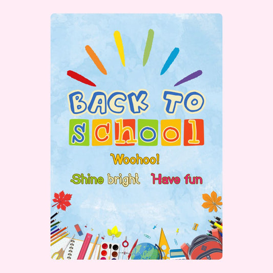 Back to School colourful design with crayons.