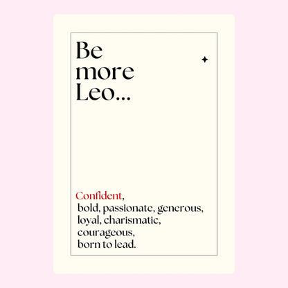 Be more Leo design with traits.