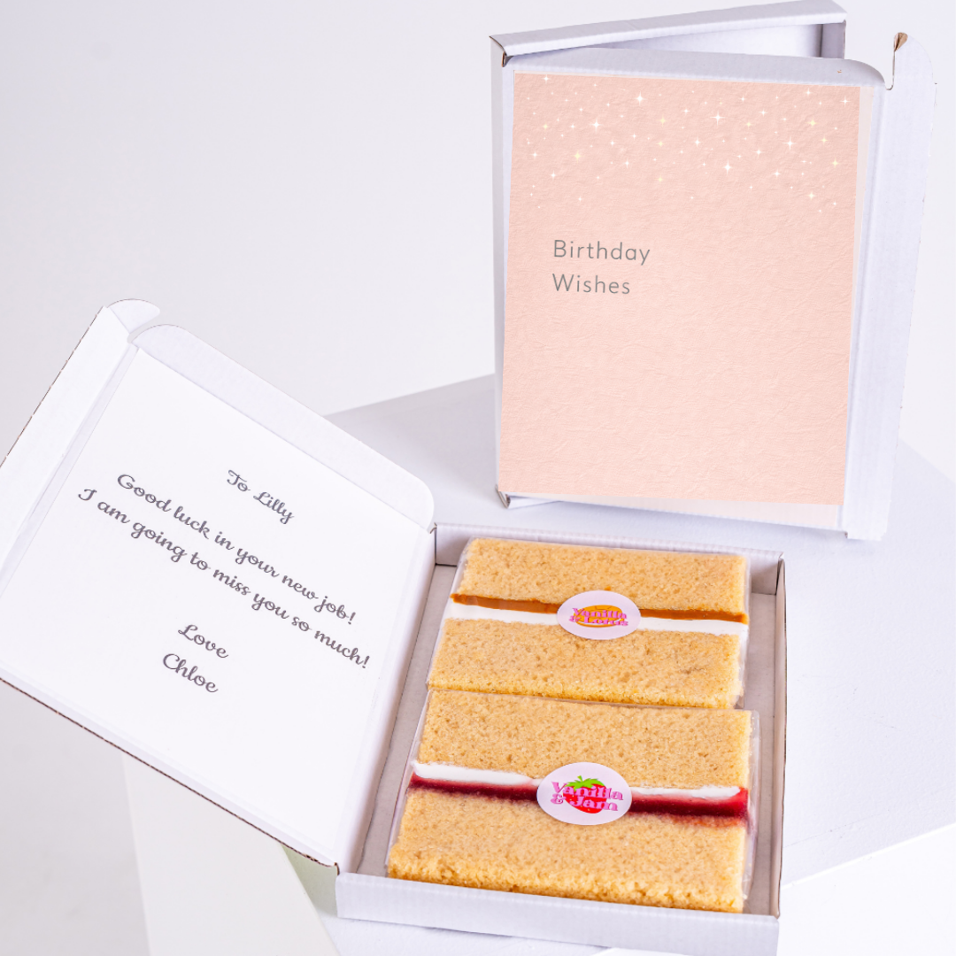 Soft pink birthday card with a starry design on top and the words "Birthday Wishes" in elegant font.