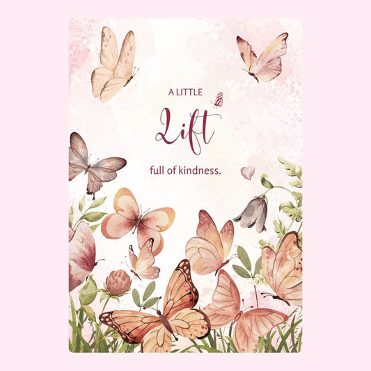 Butterflies with kindness message.