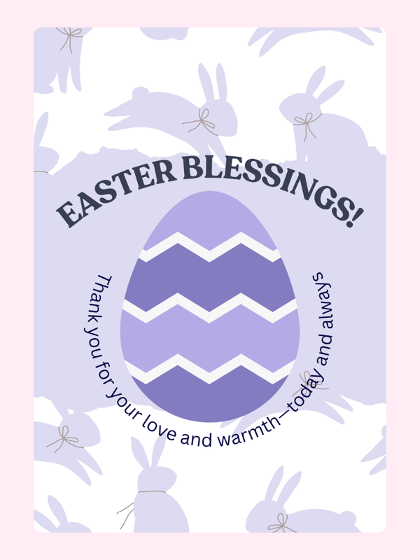 Easter Blessings Cake Card