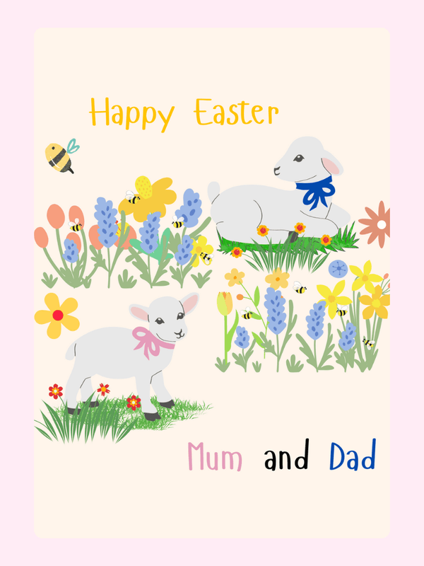 Happy Easter | Cake by Post UK Cake Card, for kids