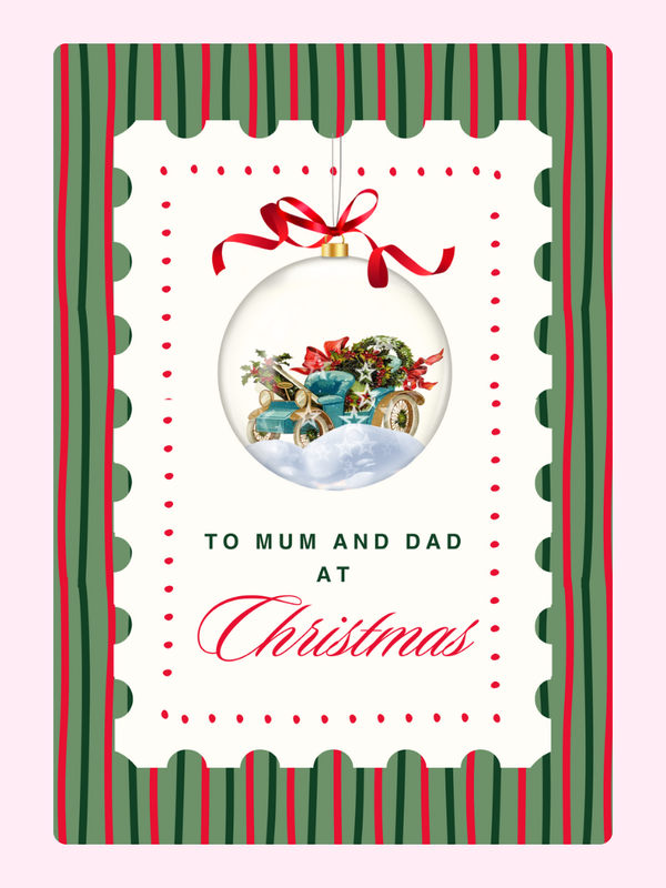 To Mum & Dad Cake Card, for parents