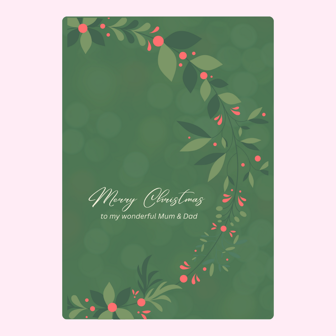 To My Wonderful Mum & Dad