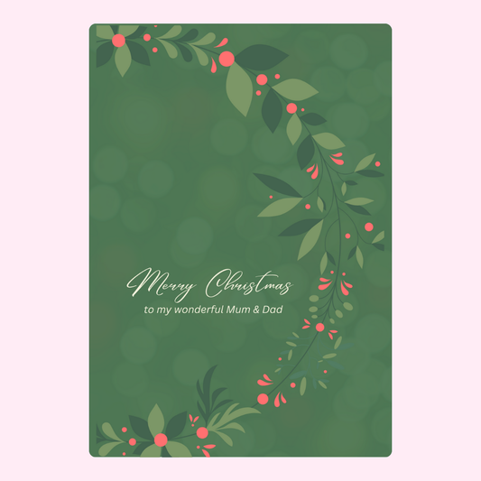 To My Wonderful Mum & Dad