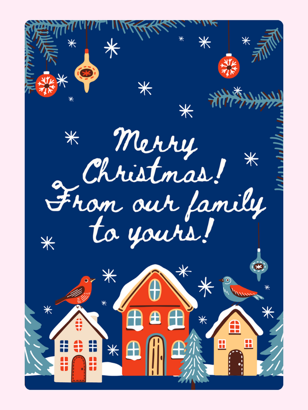 Houses Cake Card, just because